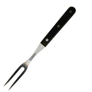 LC Germain Meat Carving Fork Stainless Steel Wood Handle Triple Rivet Japan